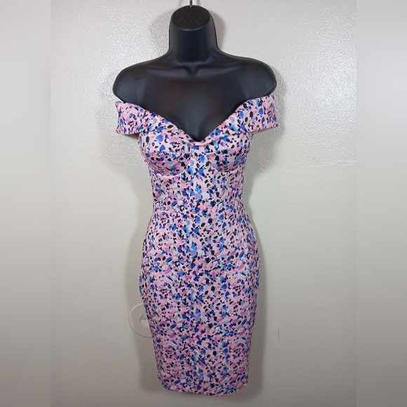House of CB off shoulder mini dress XS - Picture 2 of 10